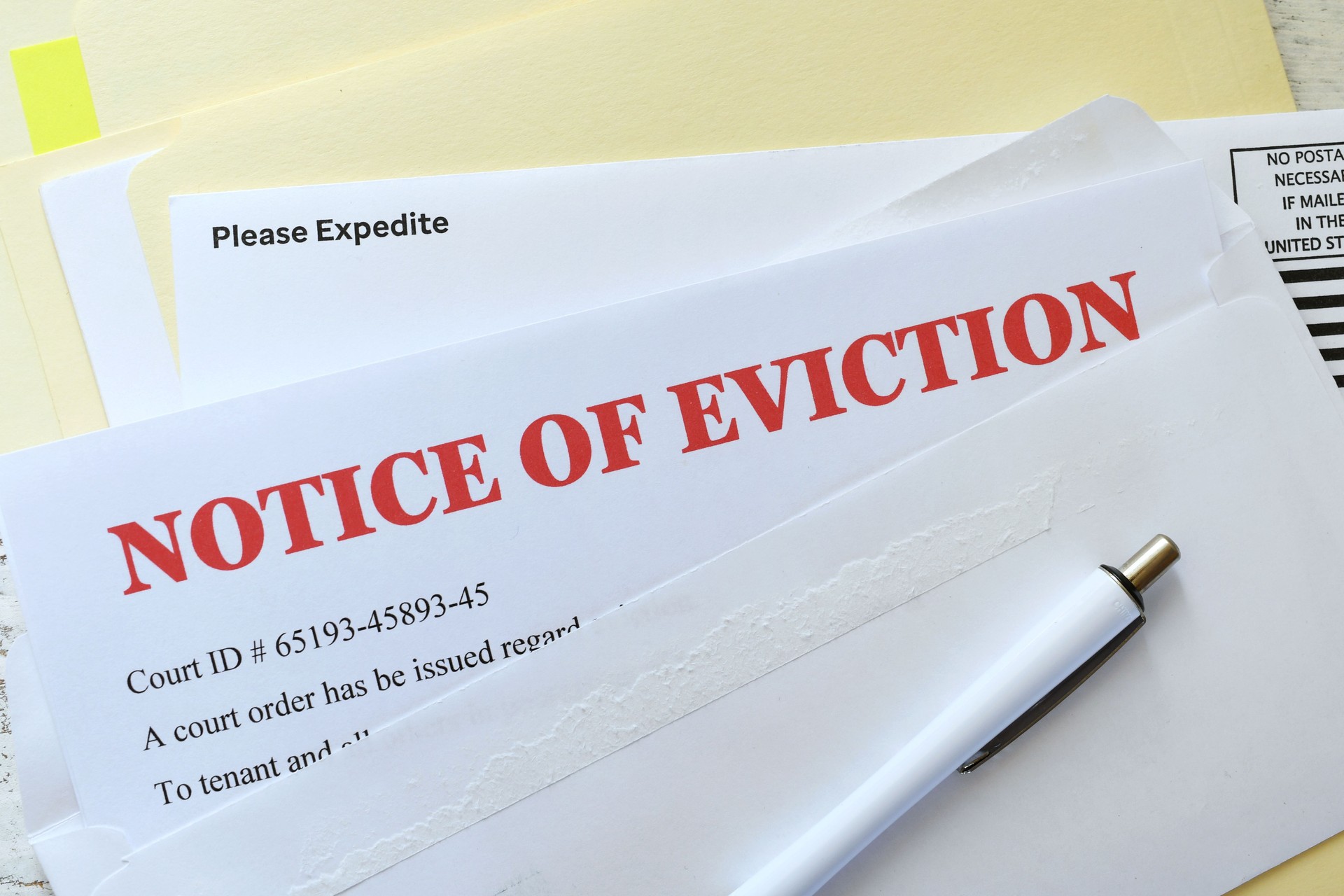 Eviction Notice for a house or apartment